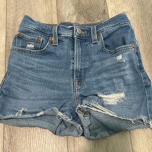A pair of Levi’s jean shorts.